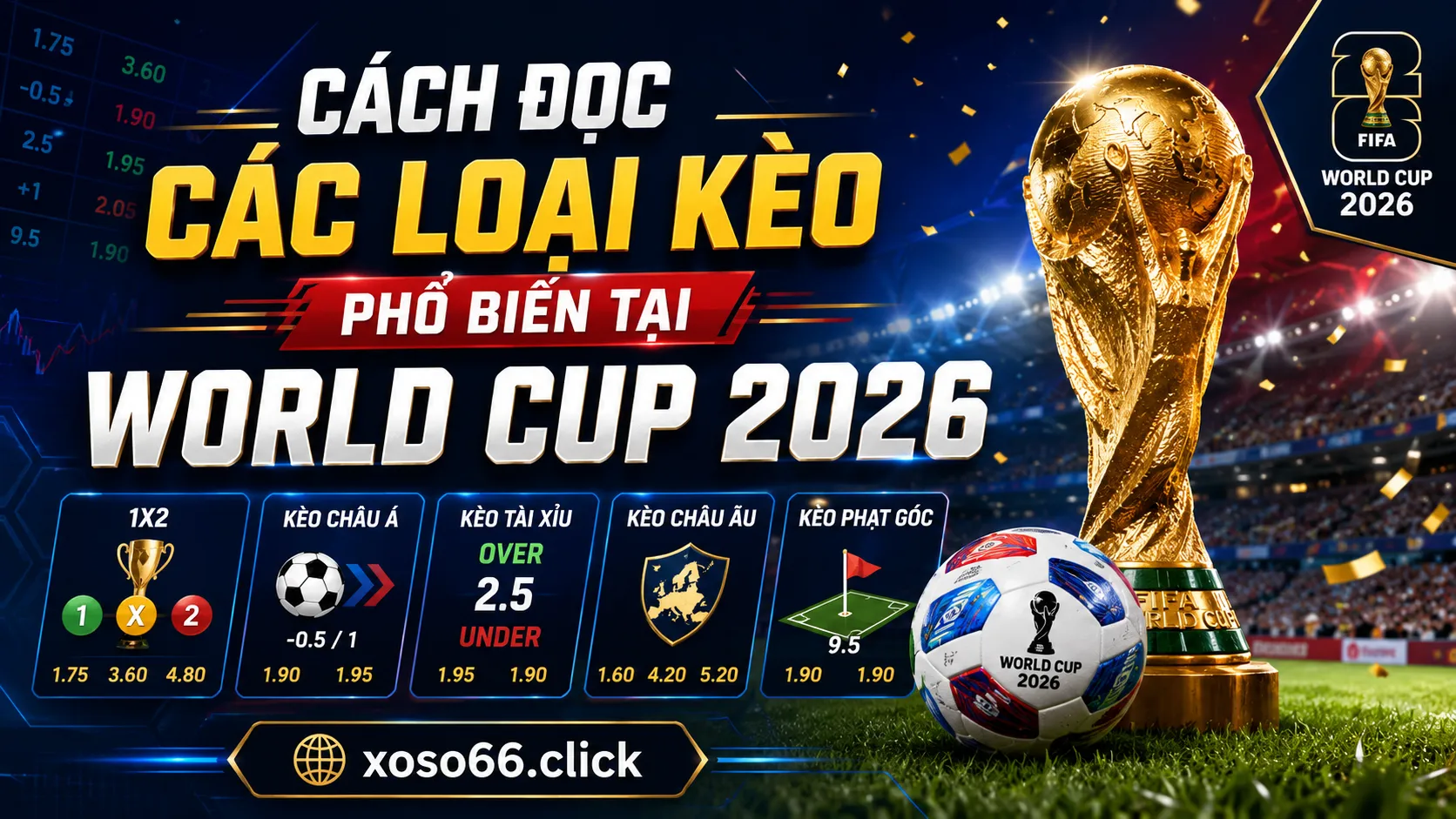 Cách đọc các loại kèo phổ biến tại World Cup 2026
